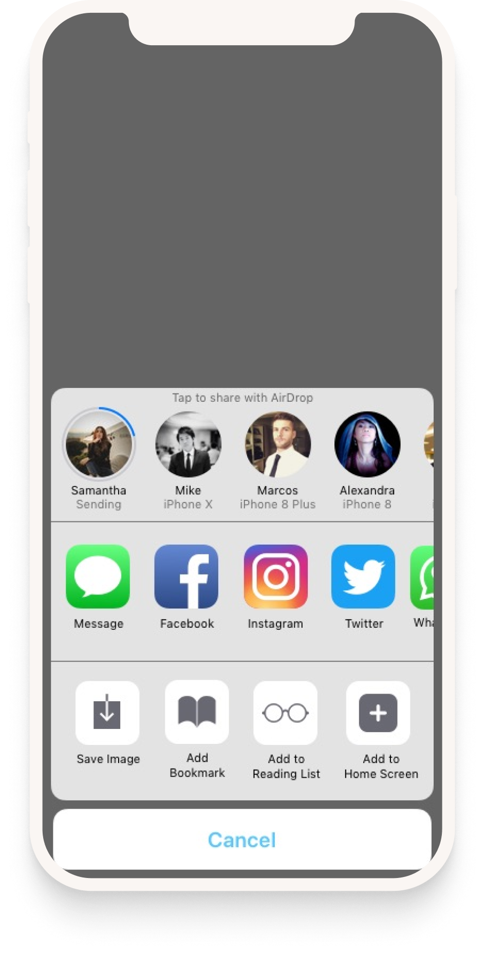 Sharing — screen 3